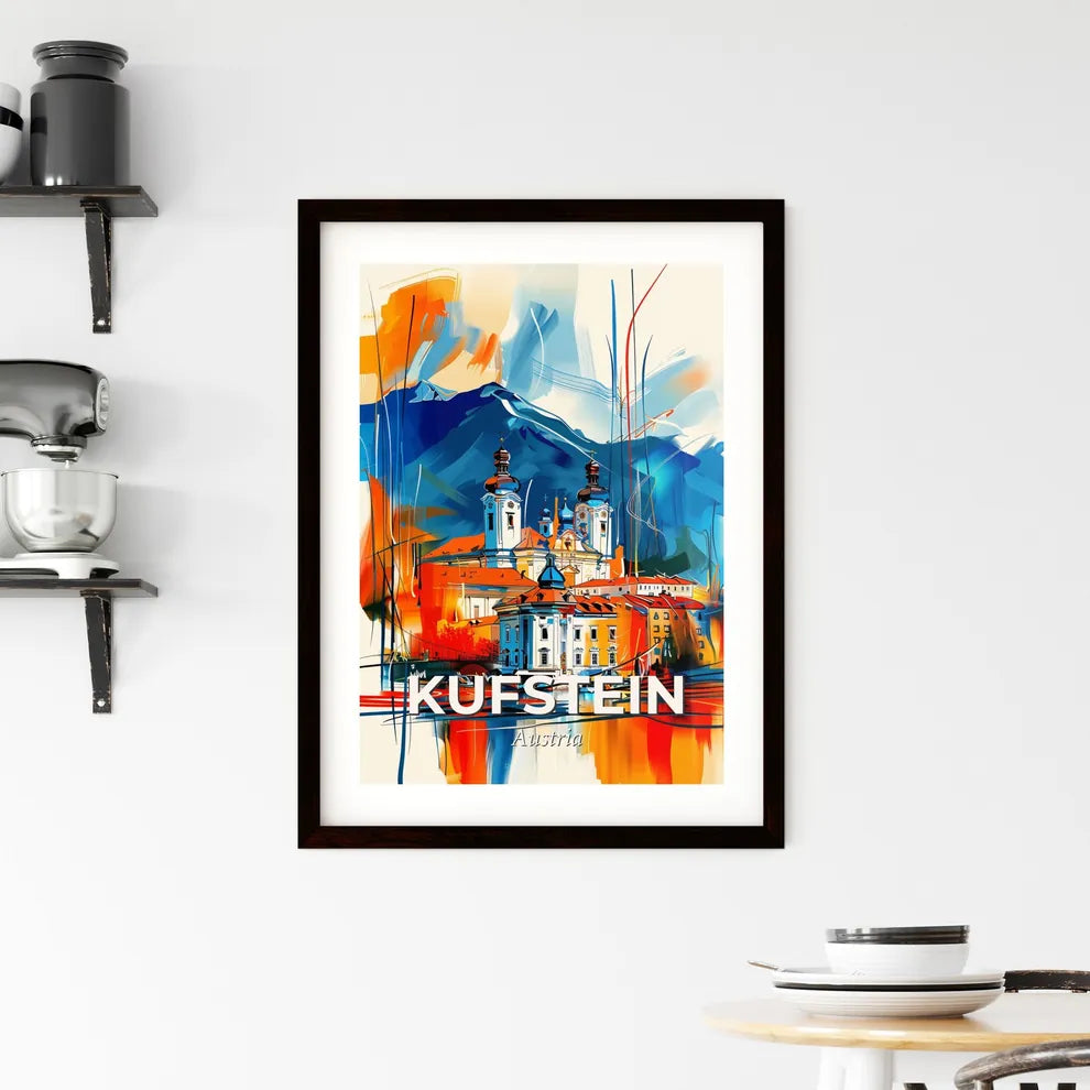 Vibrant Kufstein, Austria Framed Print