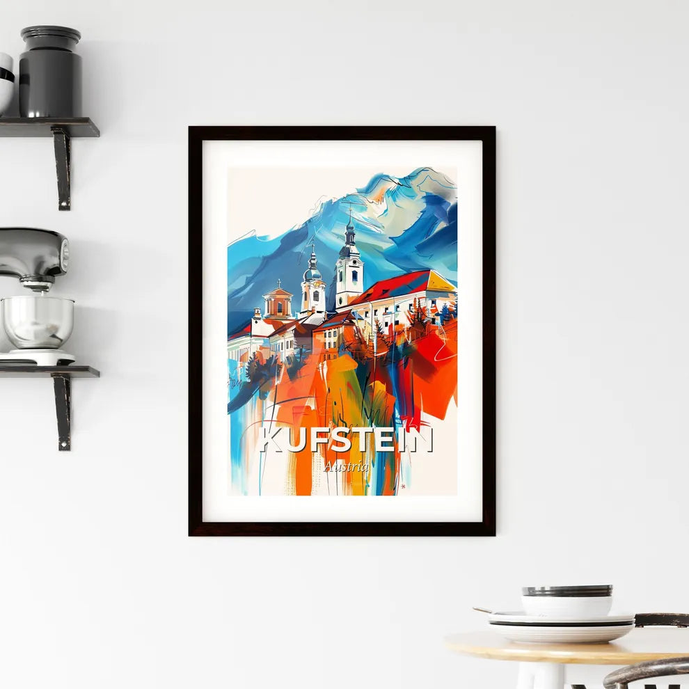 Vibrant Kufstein, Austria Framed Print