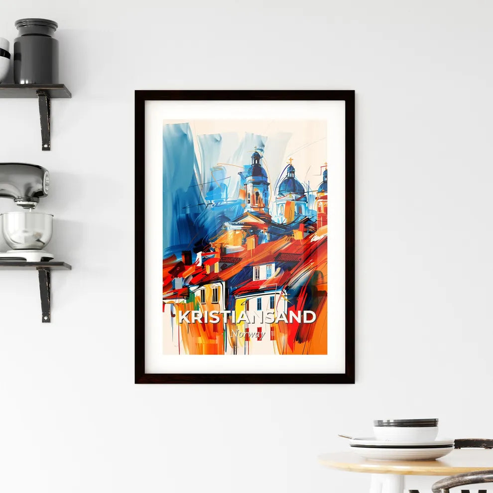 Vibrant Kristiansand, Norway Framed Print