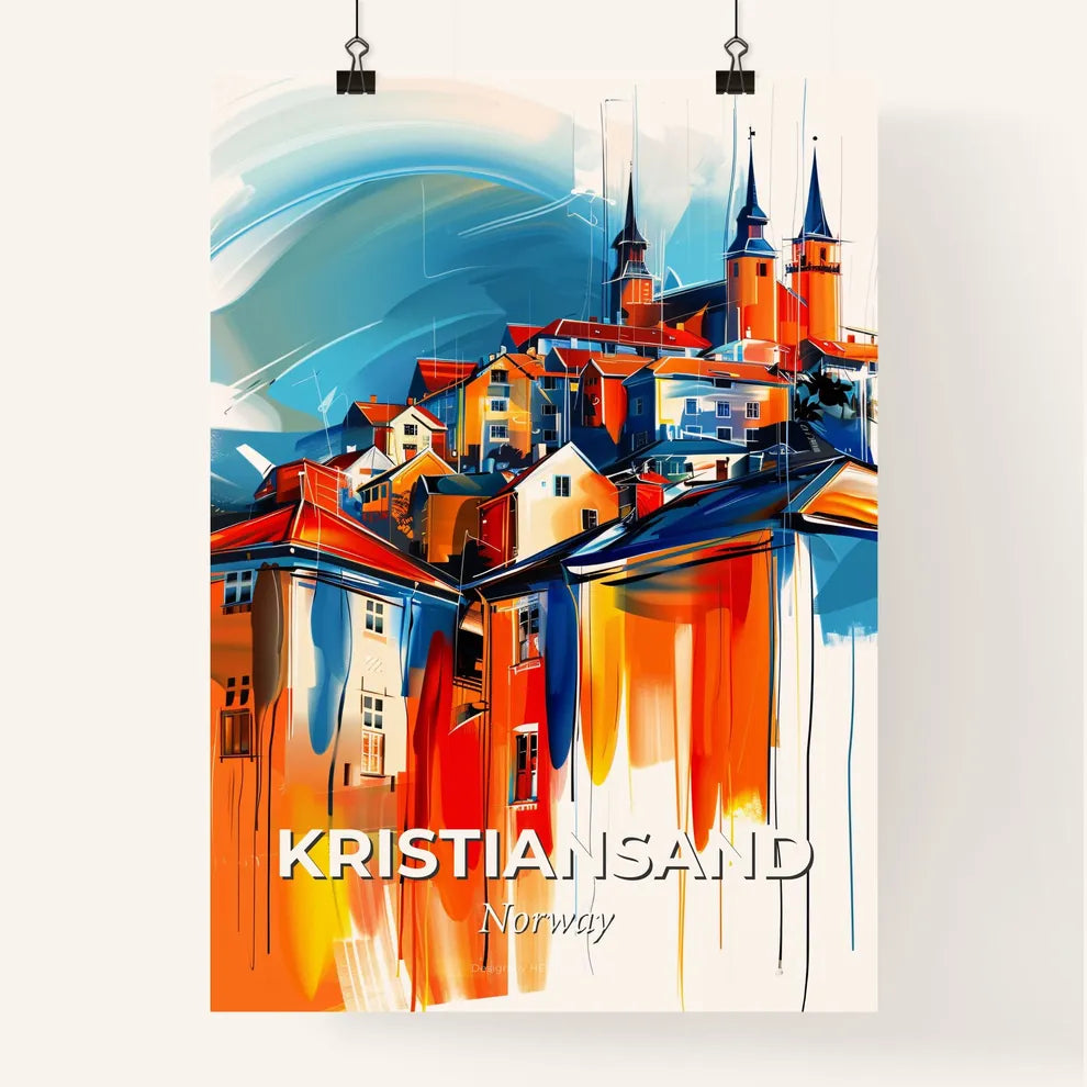 Vibrant Kristiansand, Norway Poster