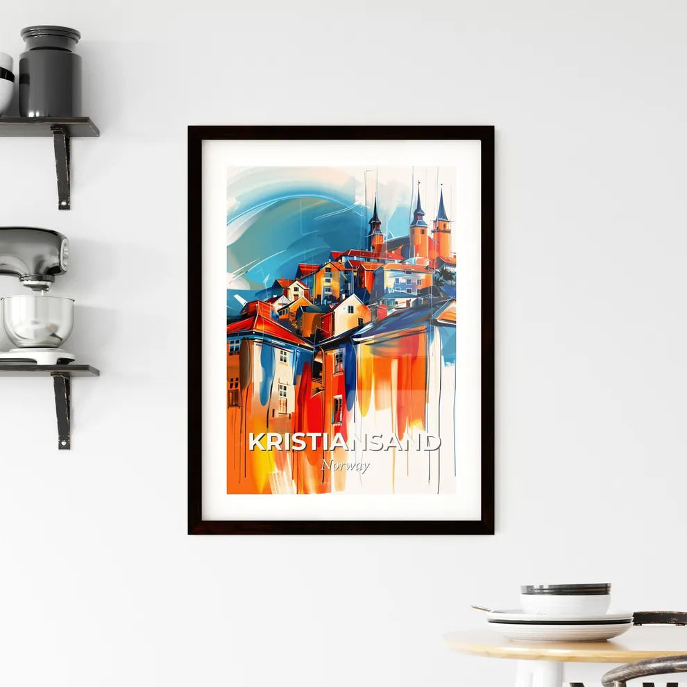 Vibrant Kristiansand, Norway Framed Print