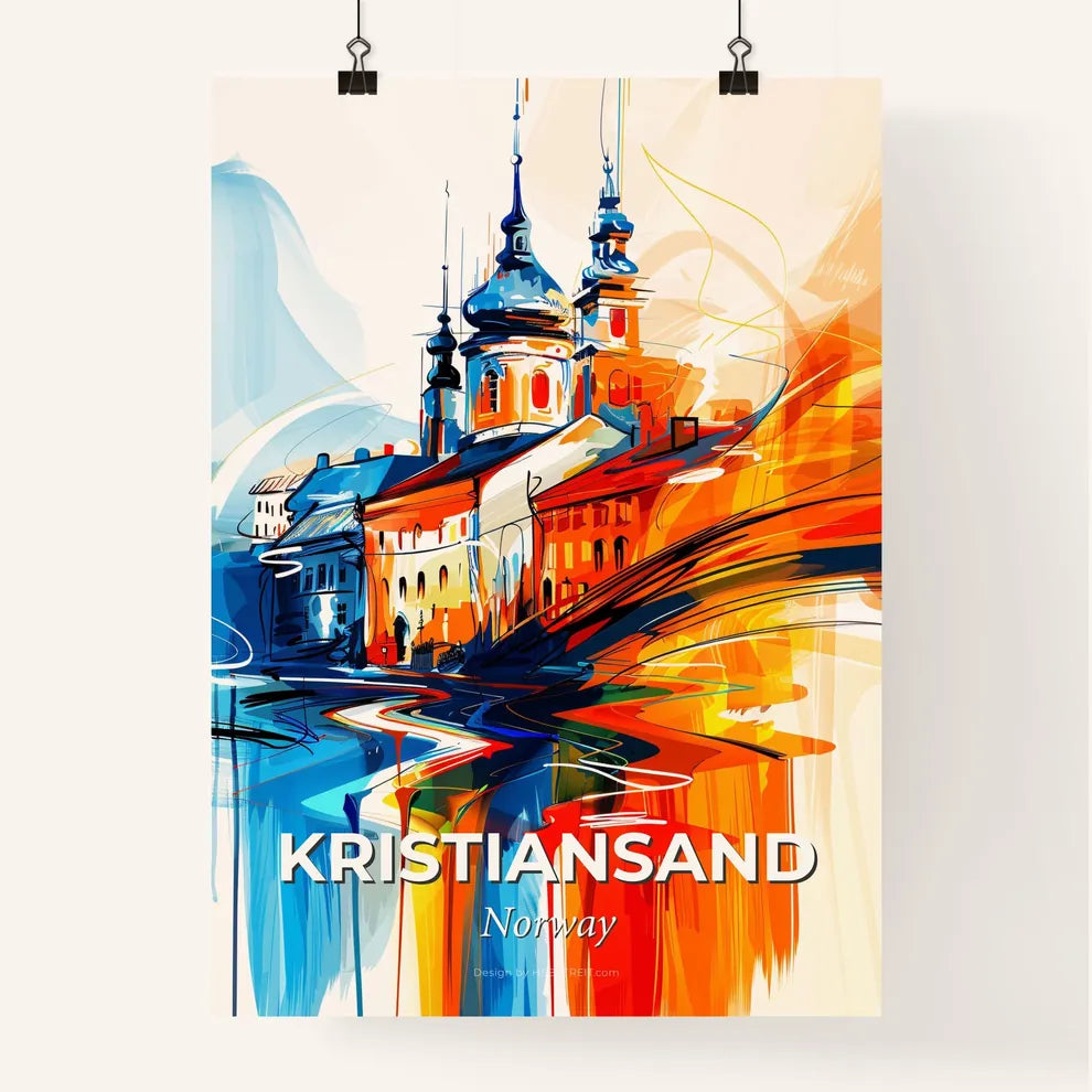 Vibrant Kristiansand, Norway Poster