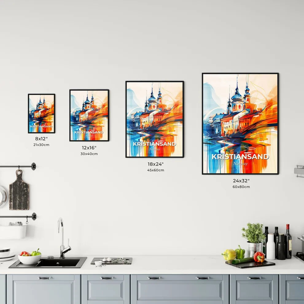Vibrant Kristiansand, Norway Kitchen Art