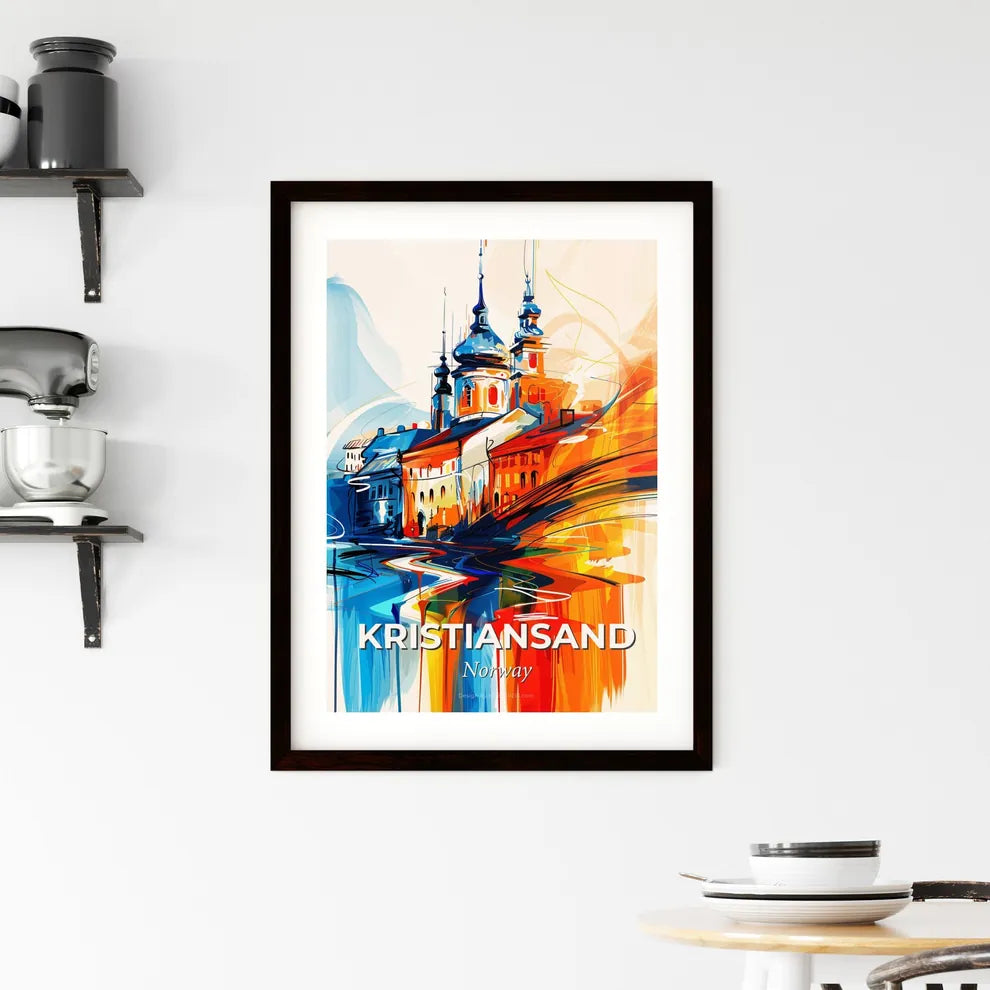 Vibrant Kristiansand, Norway Framed Print