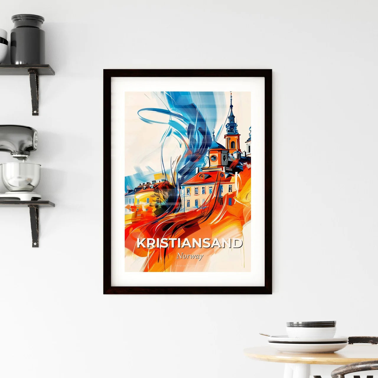 Vibrant Kristiansand, Norway Framed Print