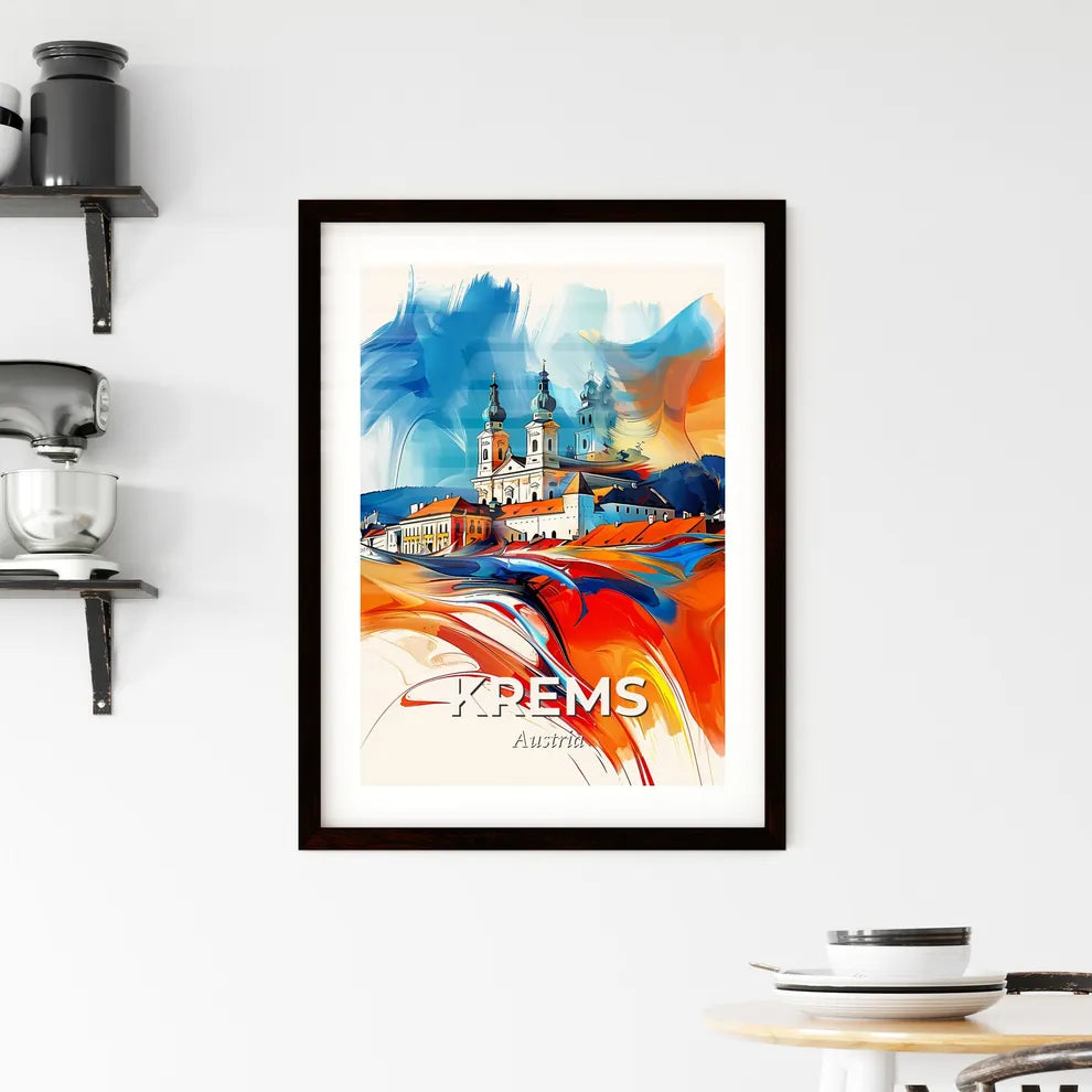 Vibrant Krems, Austria Framed Print