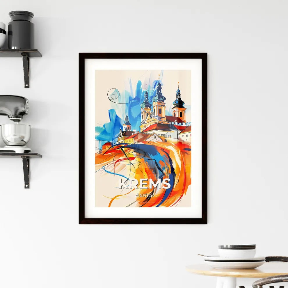 Vibrant Krems, Austria Framed Print