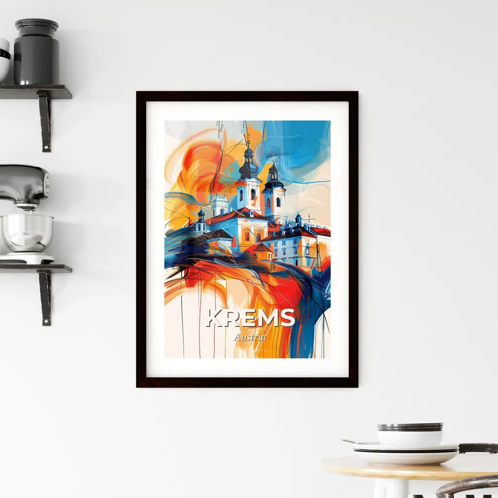Vibrant Krems, Austria Framed Print
