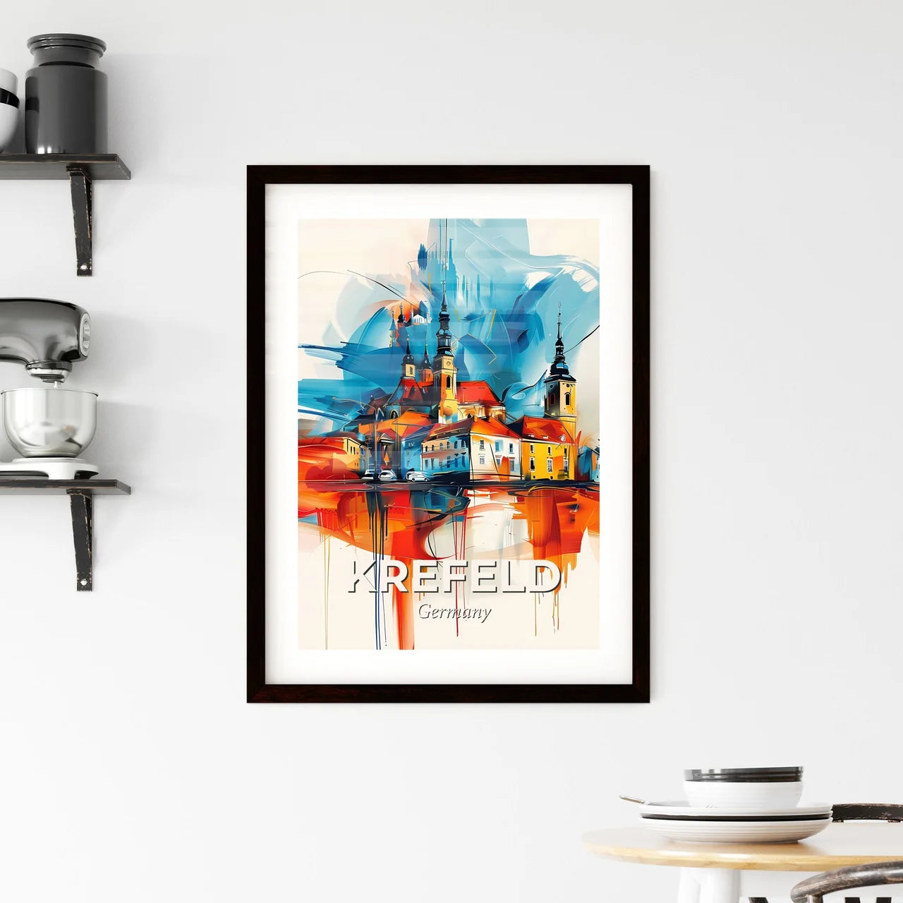 Vibrant Krefeld, Germany Framed Print