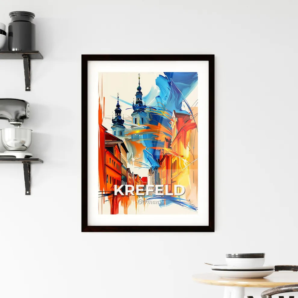Vibrant Krefeld, Germany Framed Print