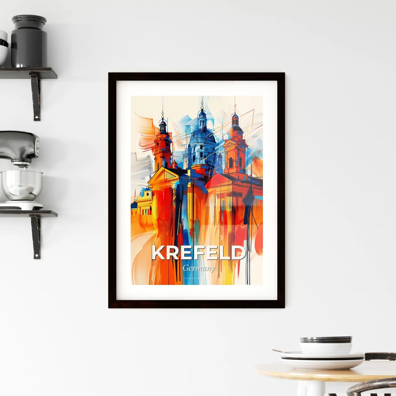 Vibrant Krefeld, Germany Framed Print