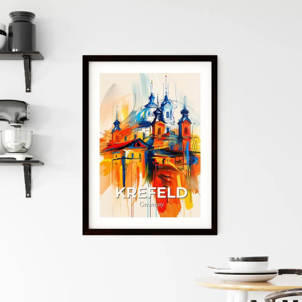 Vibrant Krefeld, Germany Framed Print