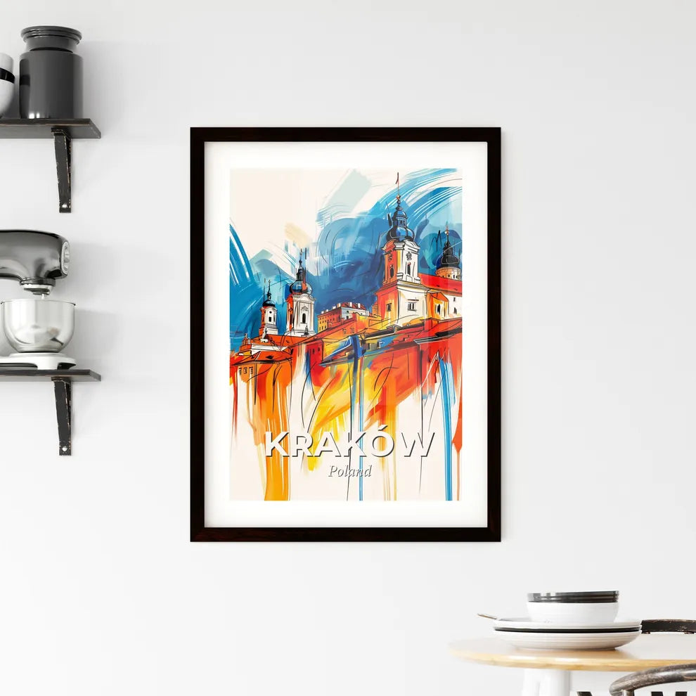 Vibrant Kraków, Poland Framed Print