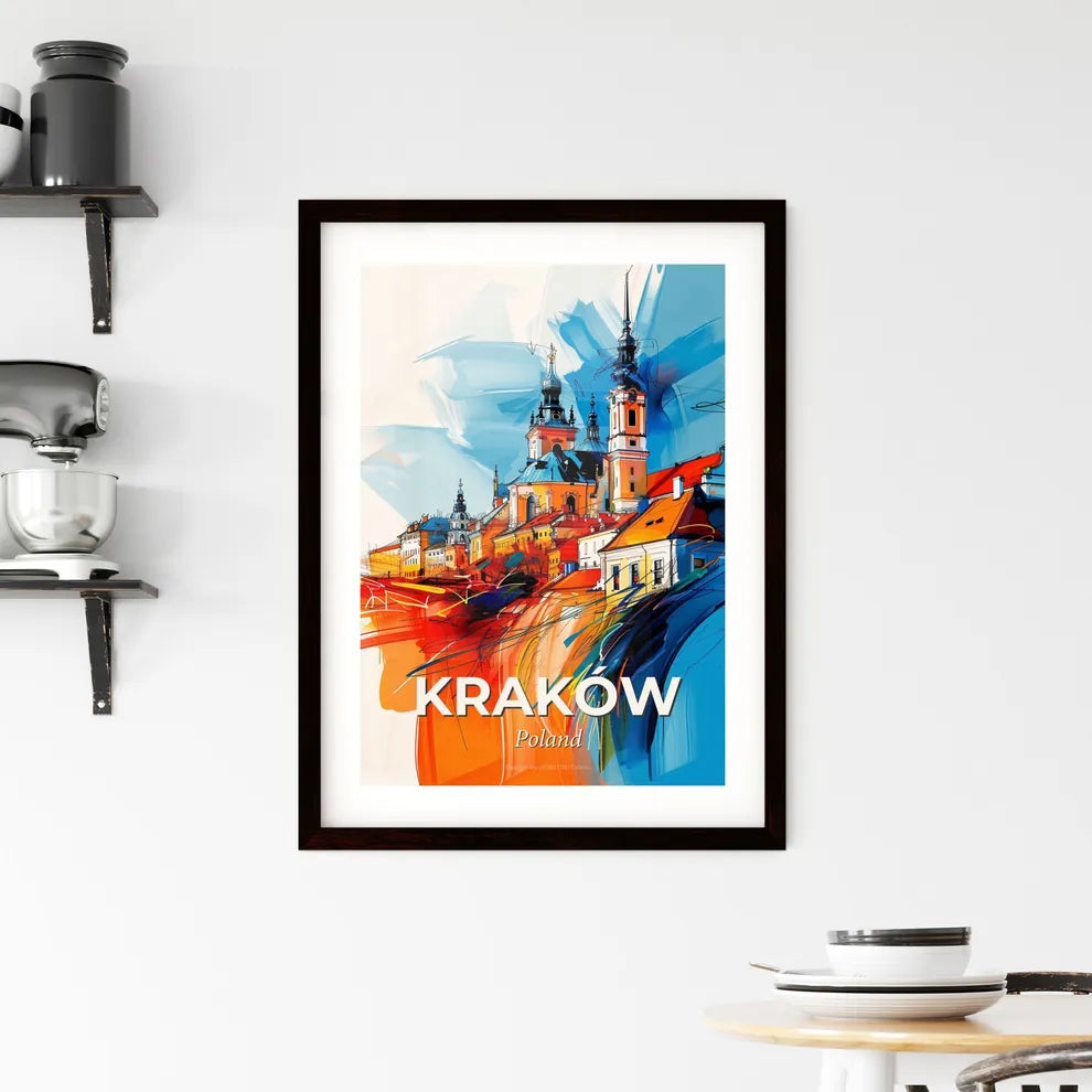 Vibrant Kraków, Poland Framed Print