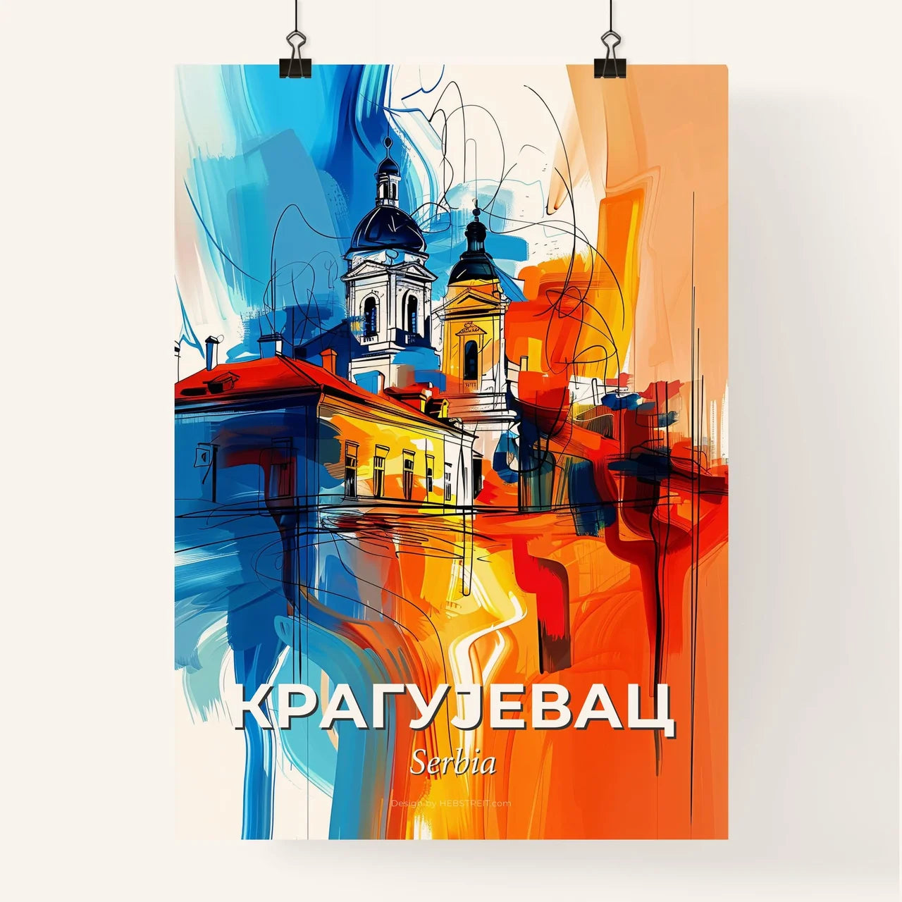 Vibrant Крагујевац, Serbia Poster