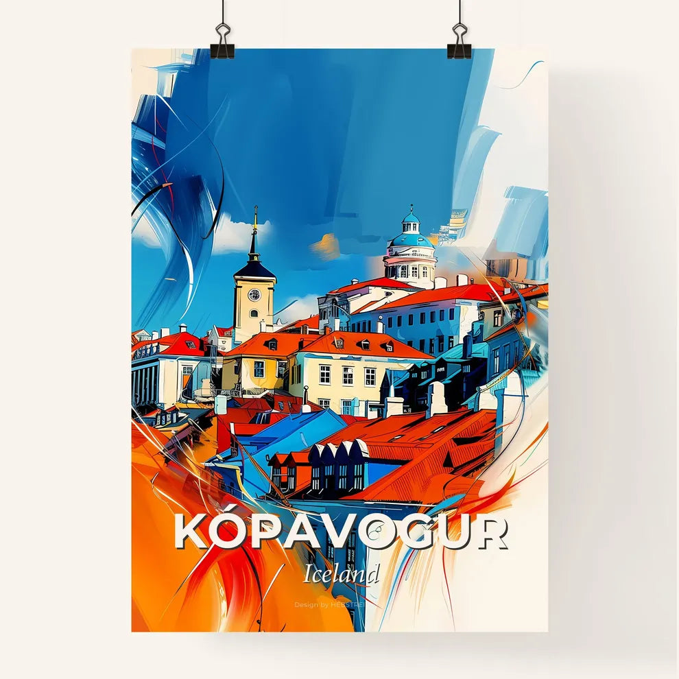 Vibrant Kópavogur, Iceland Poster