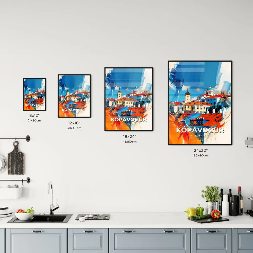 Vibrant Kópavogur, Iceland Kitchen Art