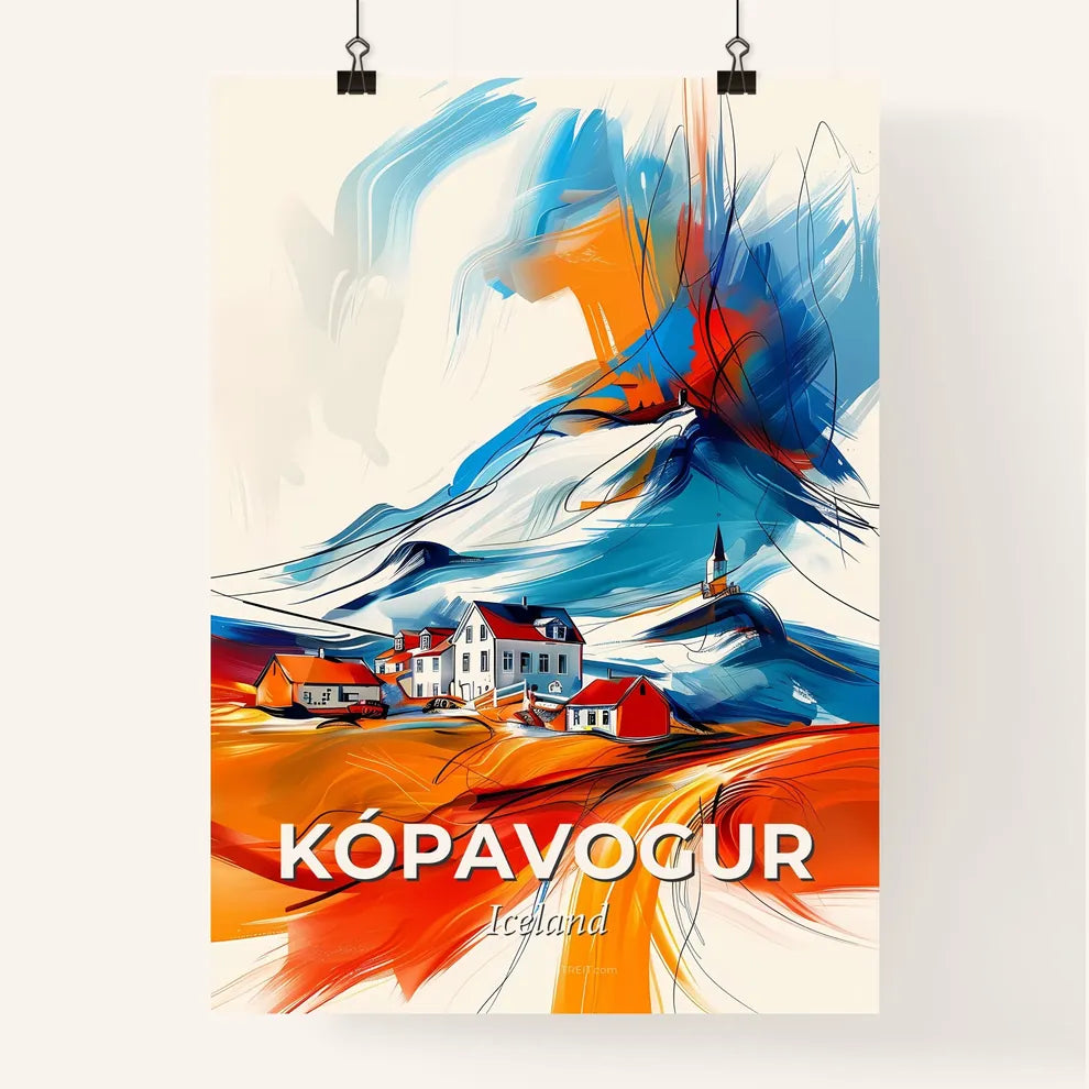Vibrant Kópavogur, Iceland Poster