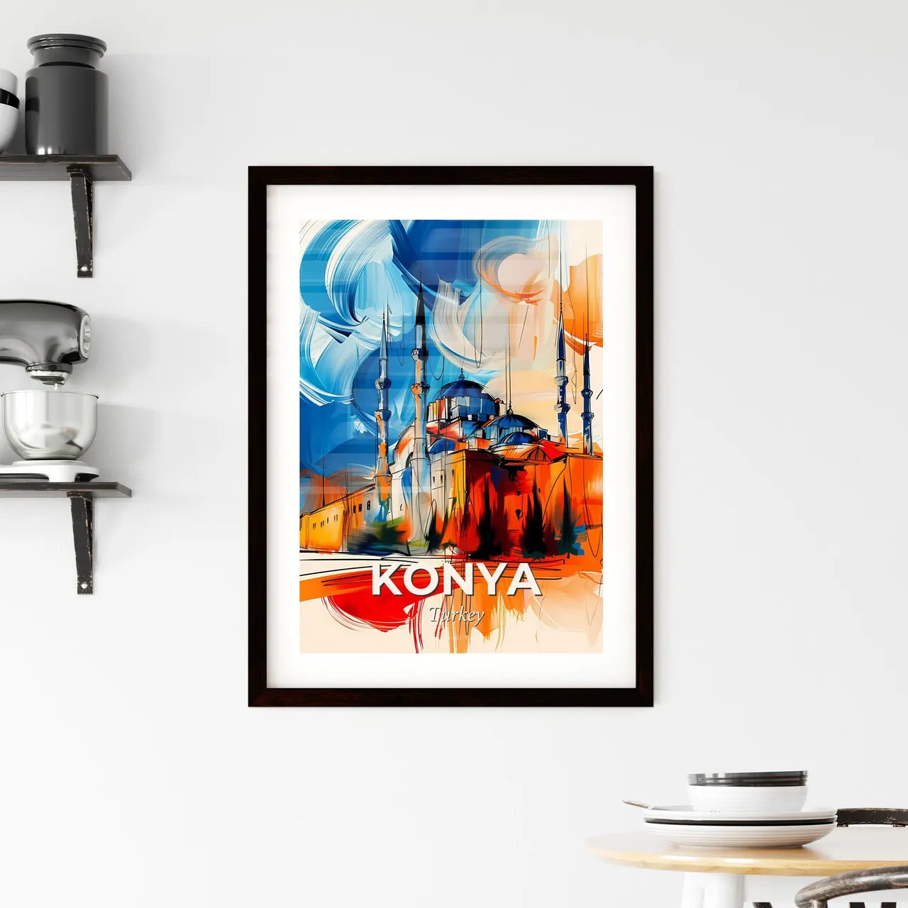 Vibrant Konya, Turkey Framed Print
