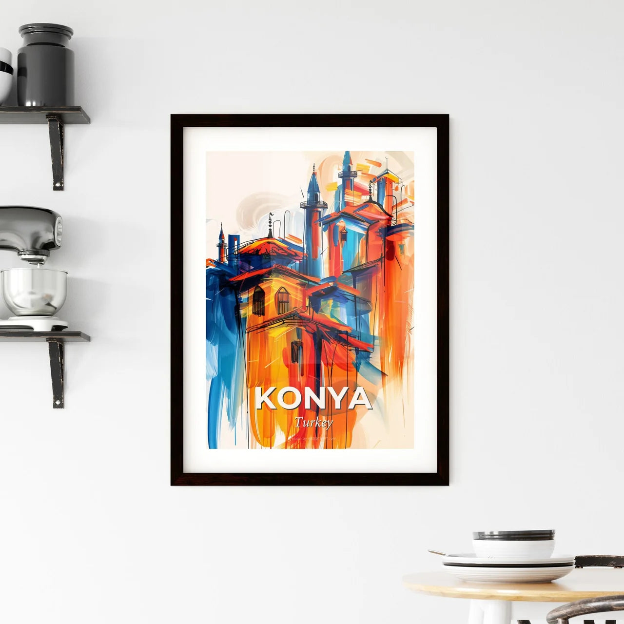 Vibrant Konya, Turkey Framed Print