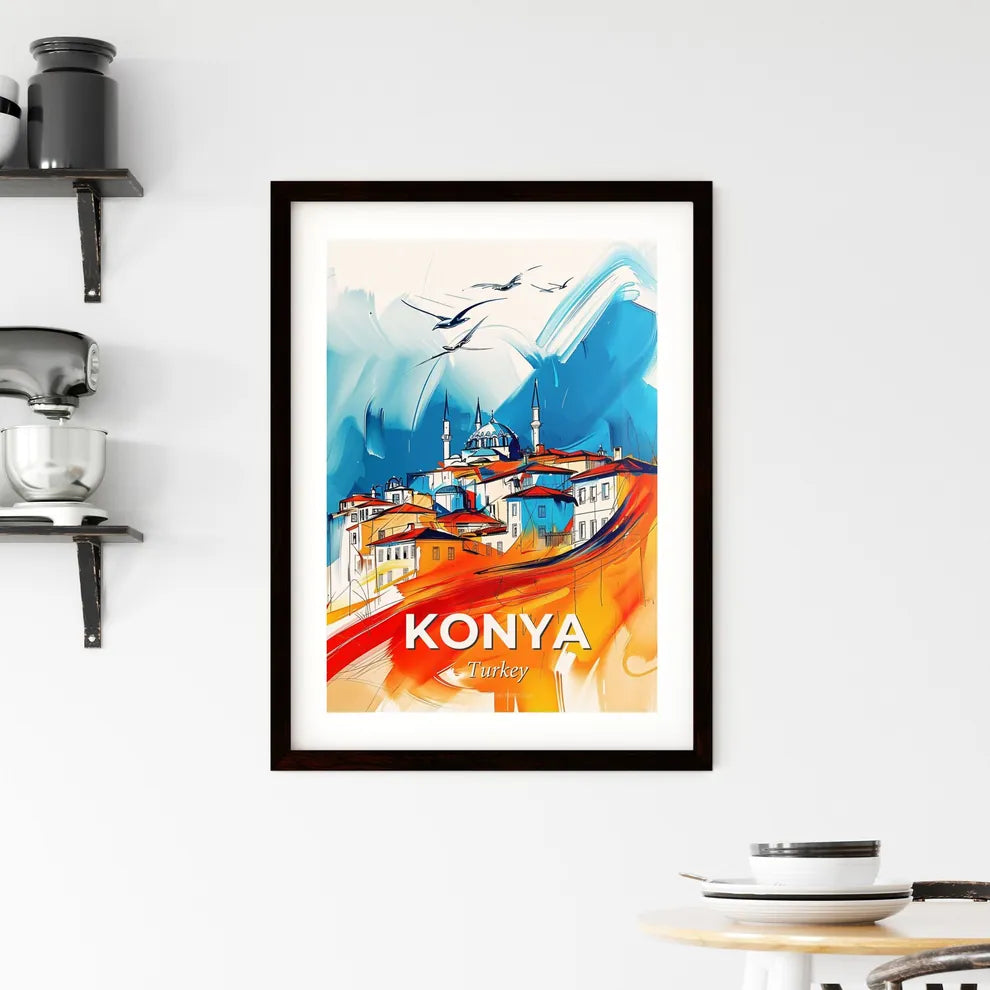 Vibrant Konya, Turkey Framed Print