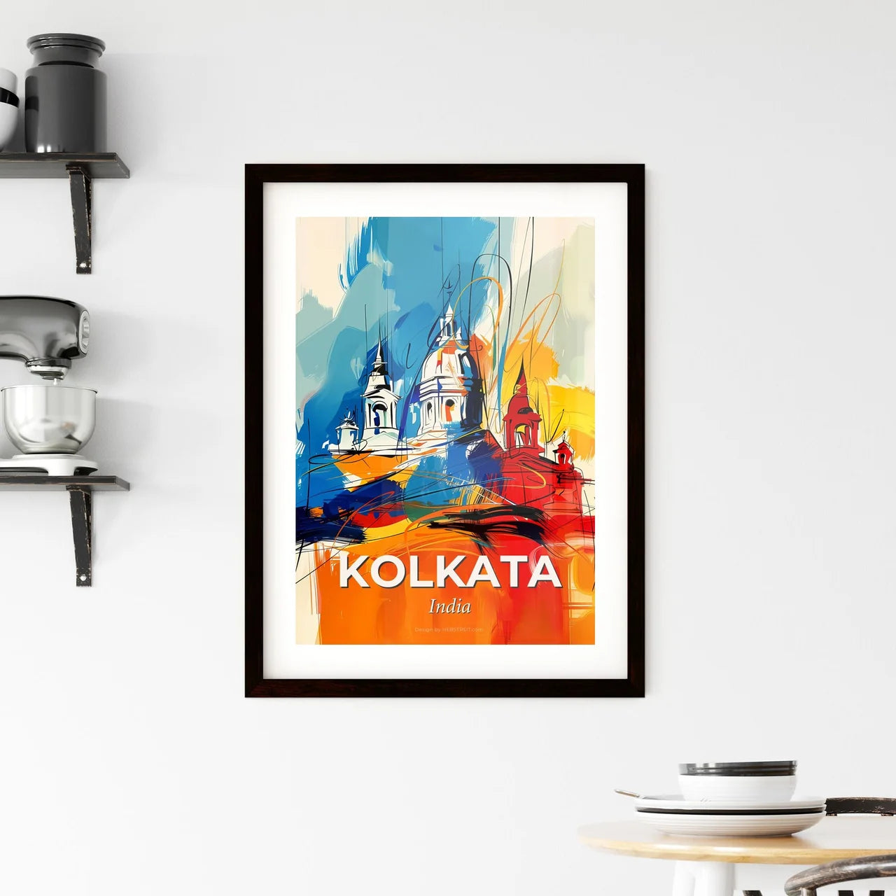 Vibrant Kolkata, India Framed Print