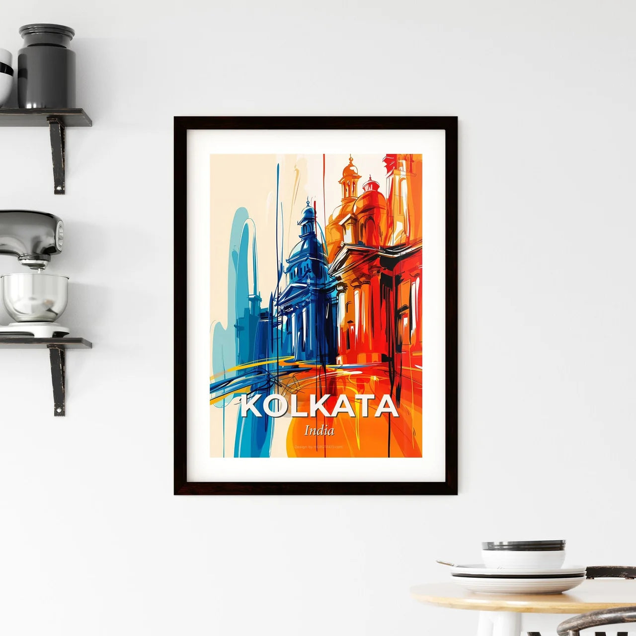 Vibrant Kolkata, India Framed Print