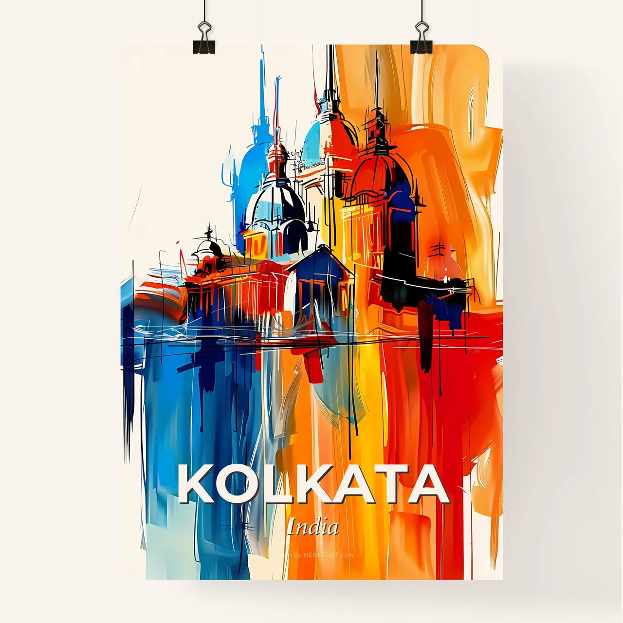 Vibrant Kolkata, India Poster