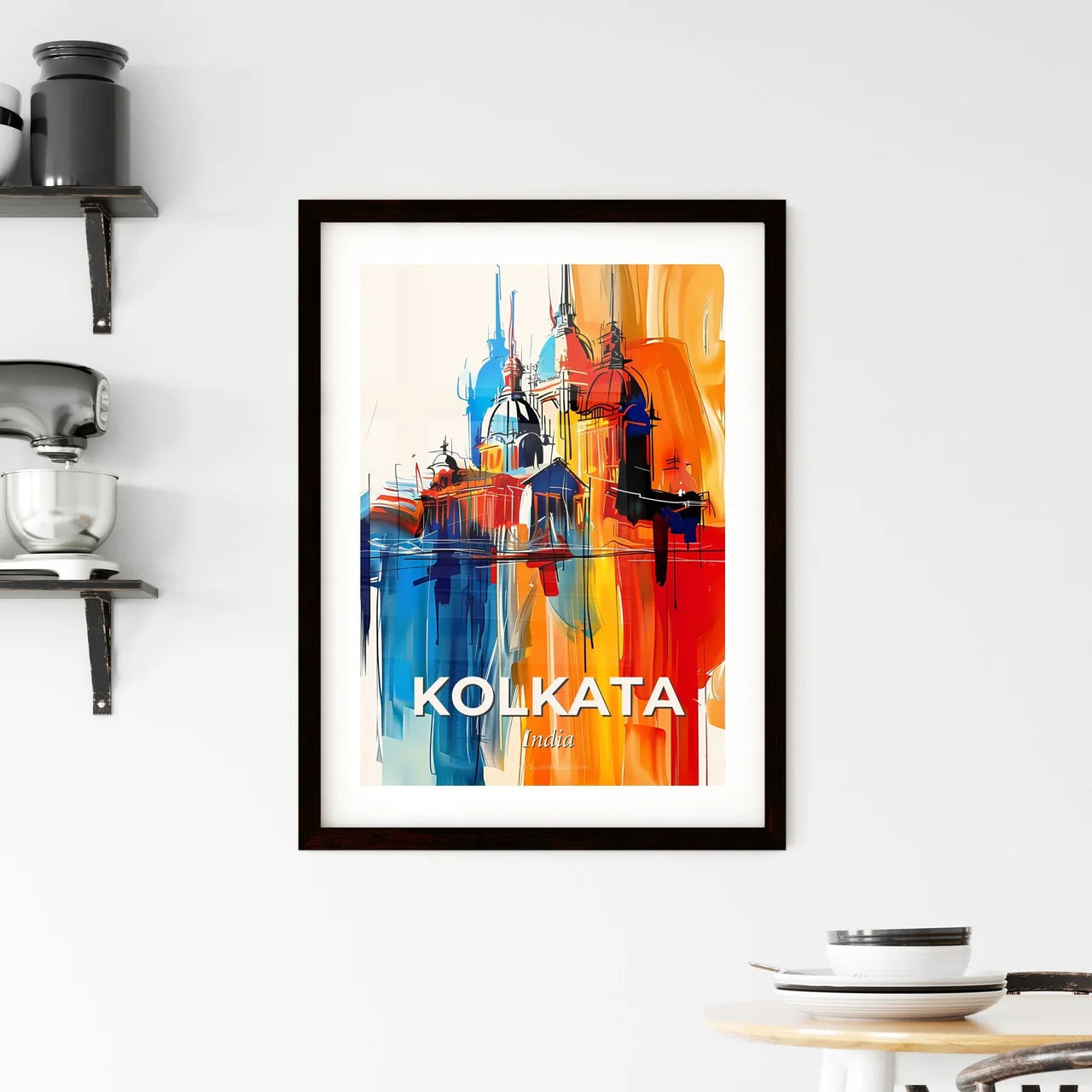 Vibrant Kolkata, India Framed Print