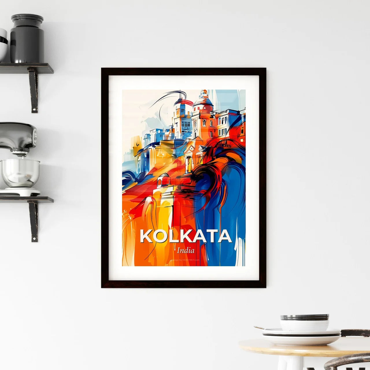 Vibrant Kolkata, India Framed Print
