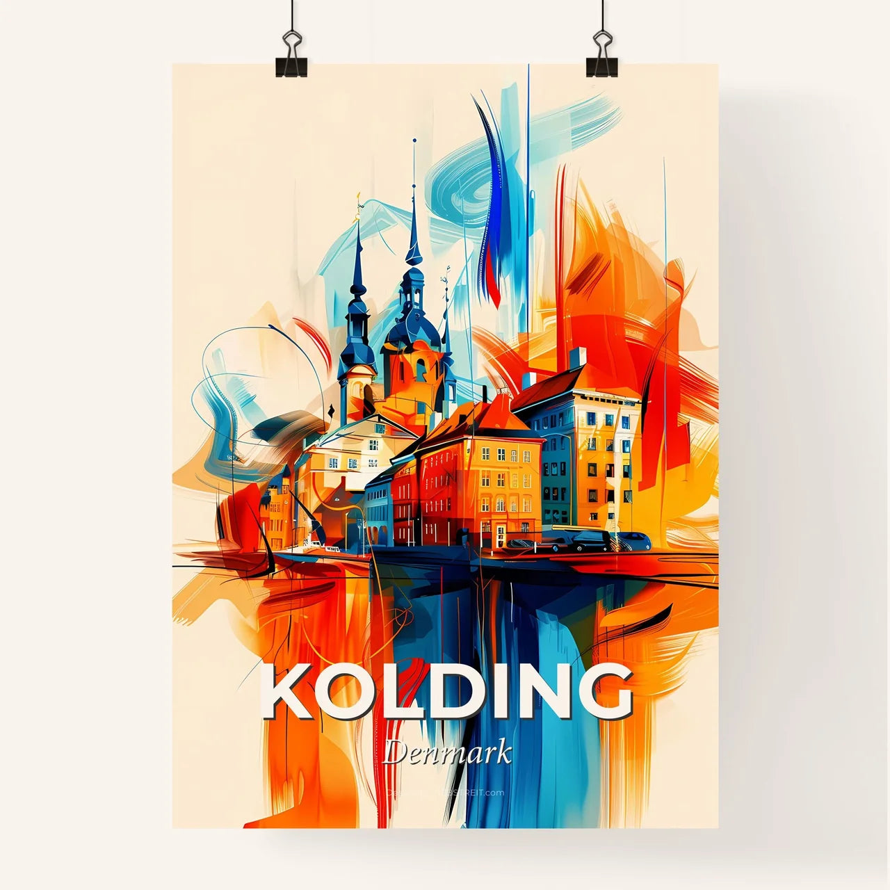 Vibrant Kolding, Denmark Poster