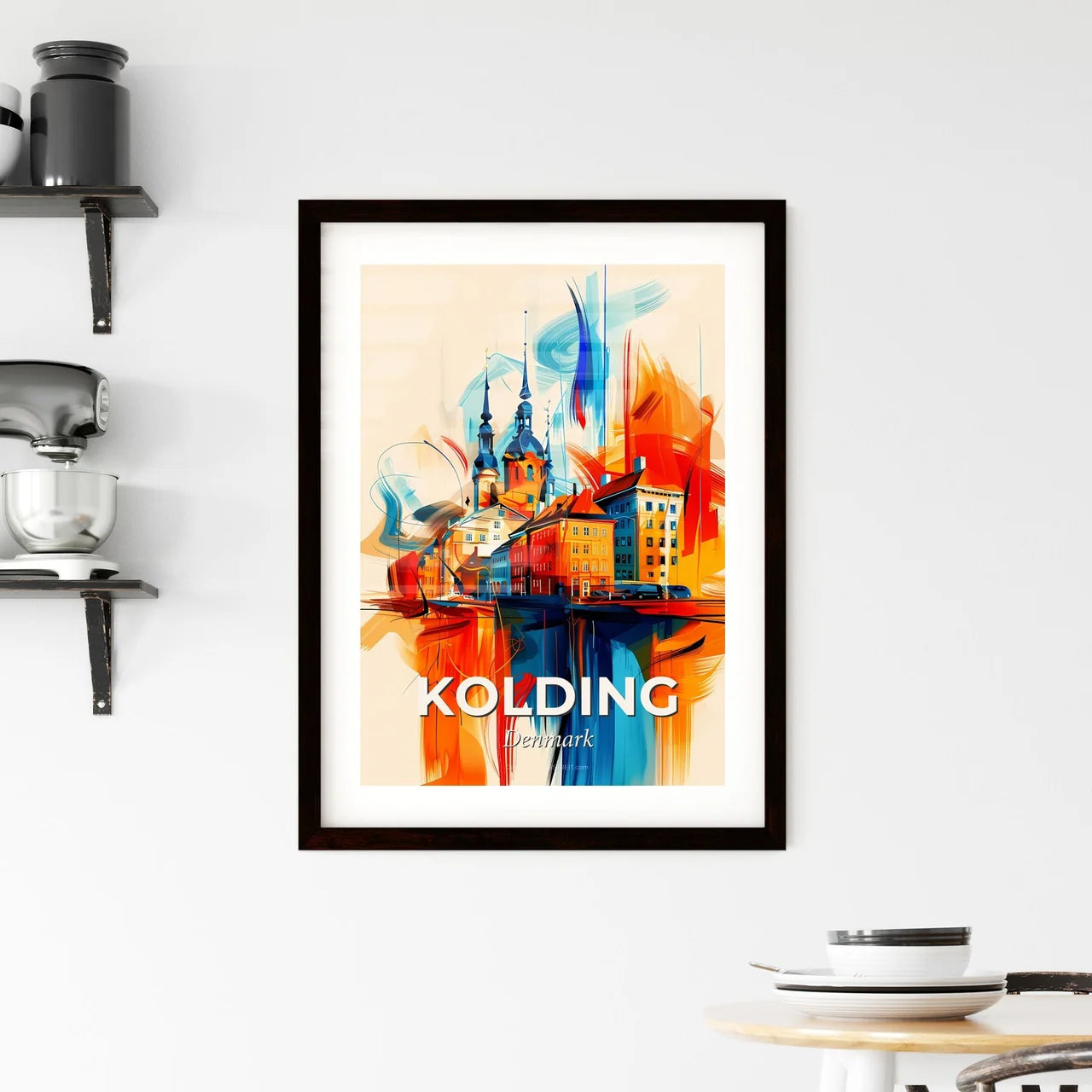 Vibrant Kolding, Denmark Framed Print
