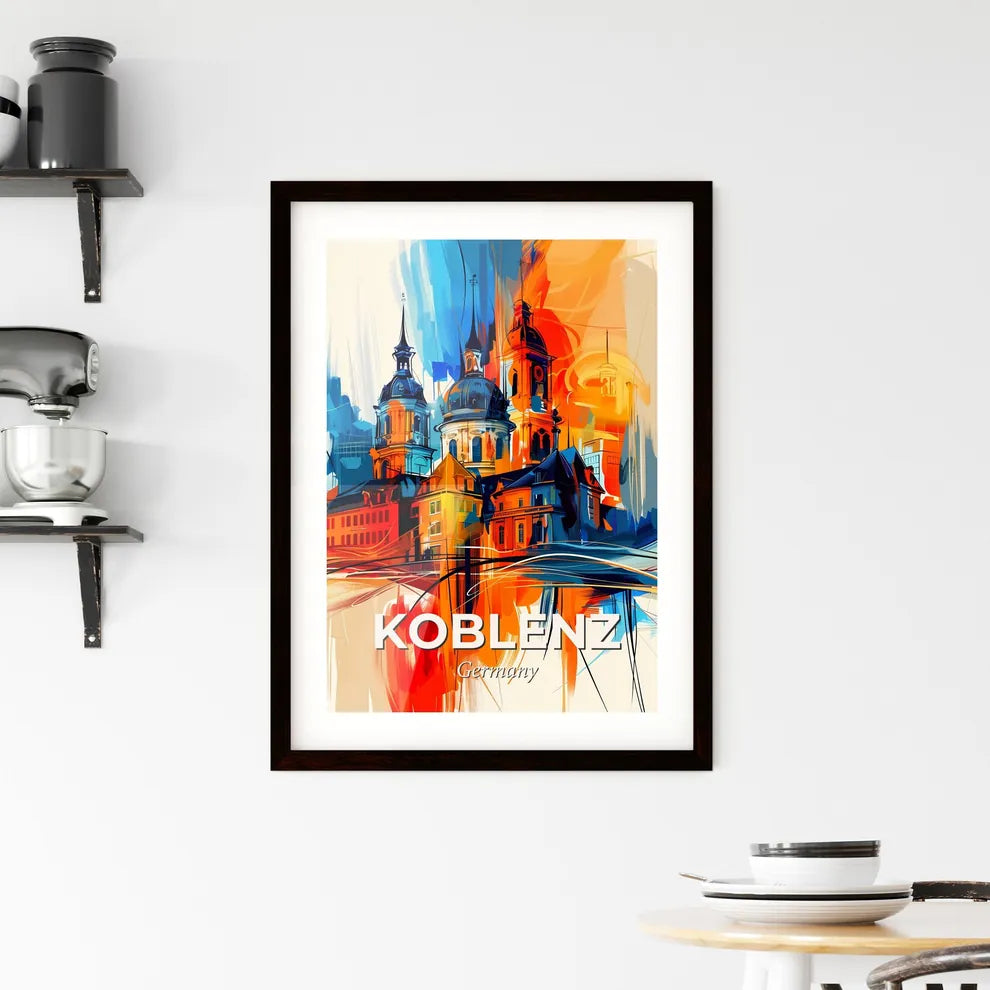 Vibrant Koblenz, Germany Framed Print