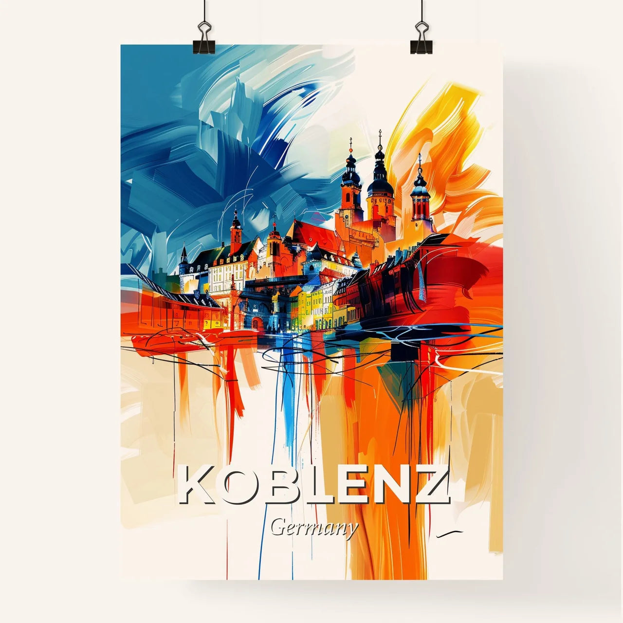Vibrant Koblenz, Germany Poster