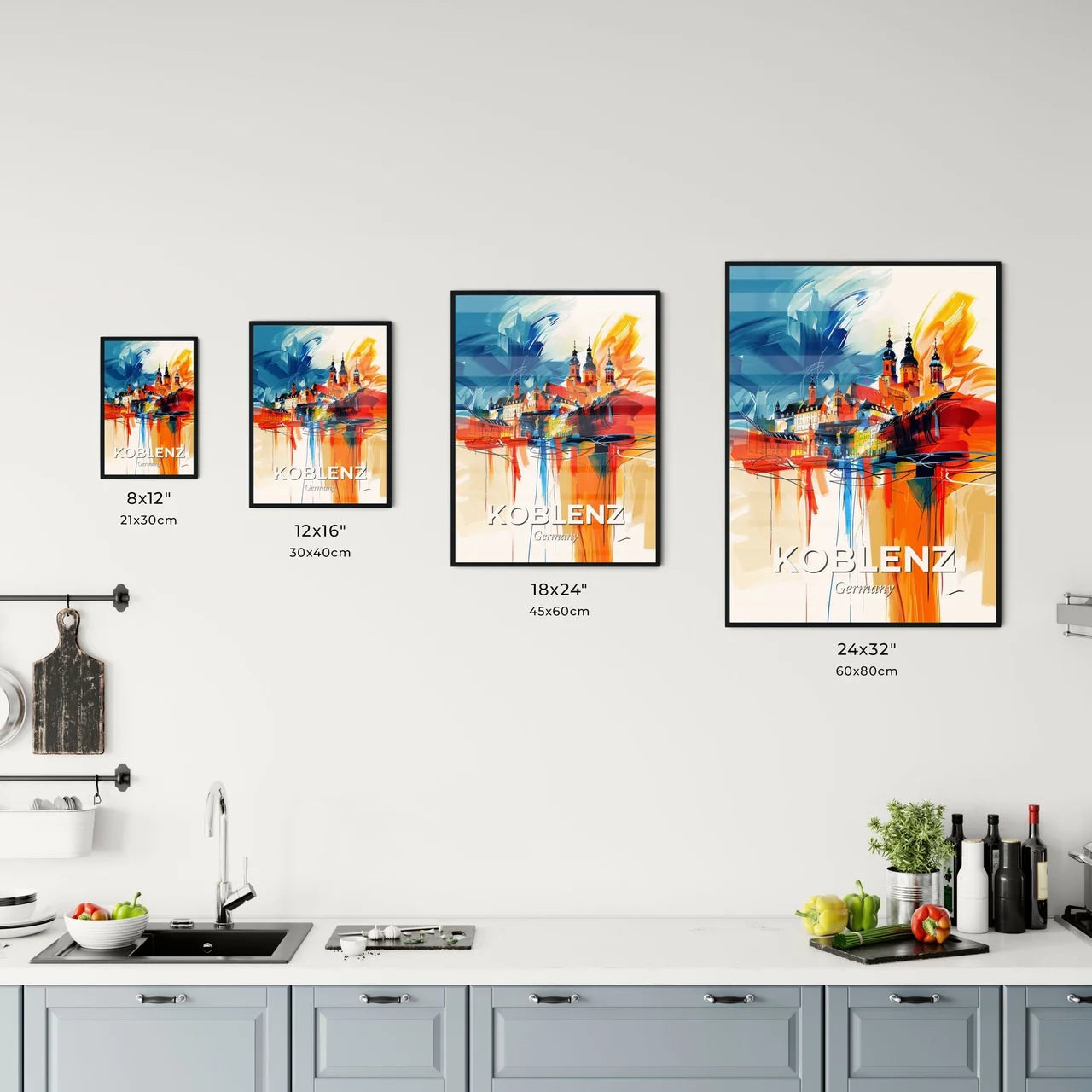 Vibrant Koblenz, Germany Kitchen Art