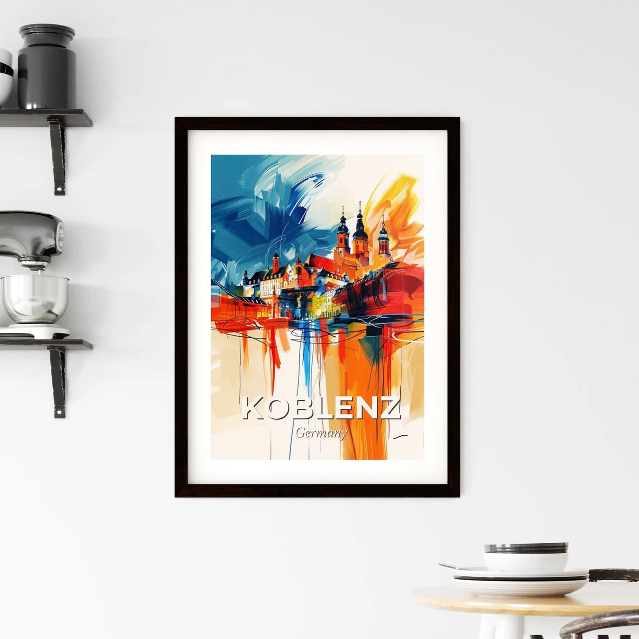 Vibrant Koblenz, Germany Framed Print