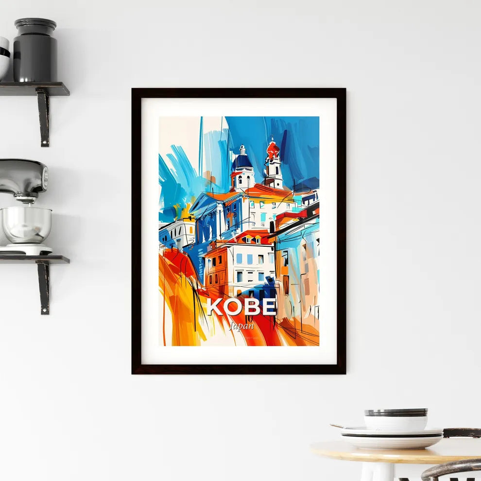 Vibrant Kobe, Japan Framed Print