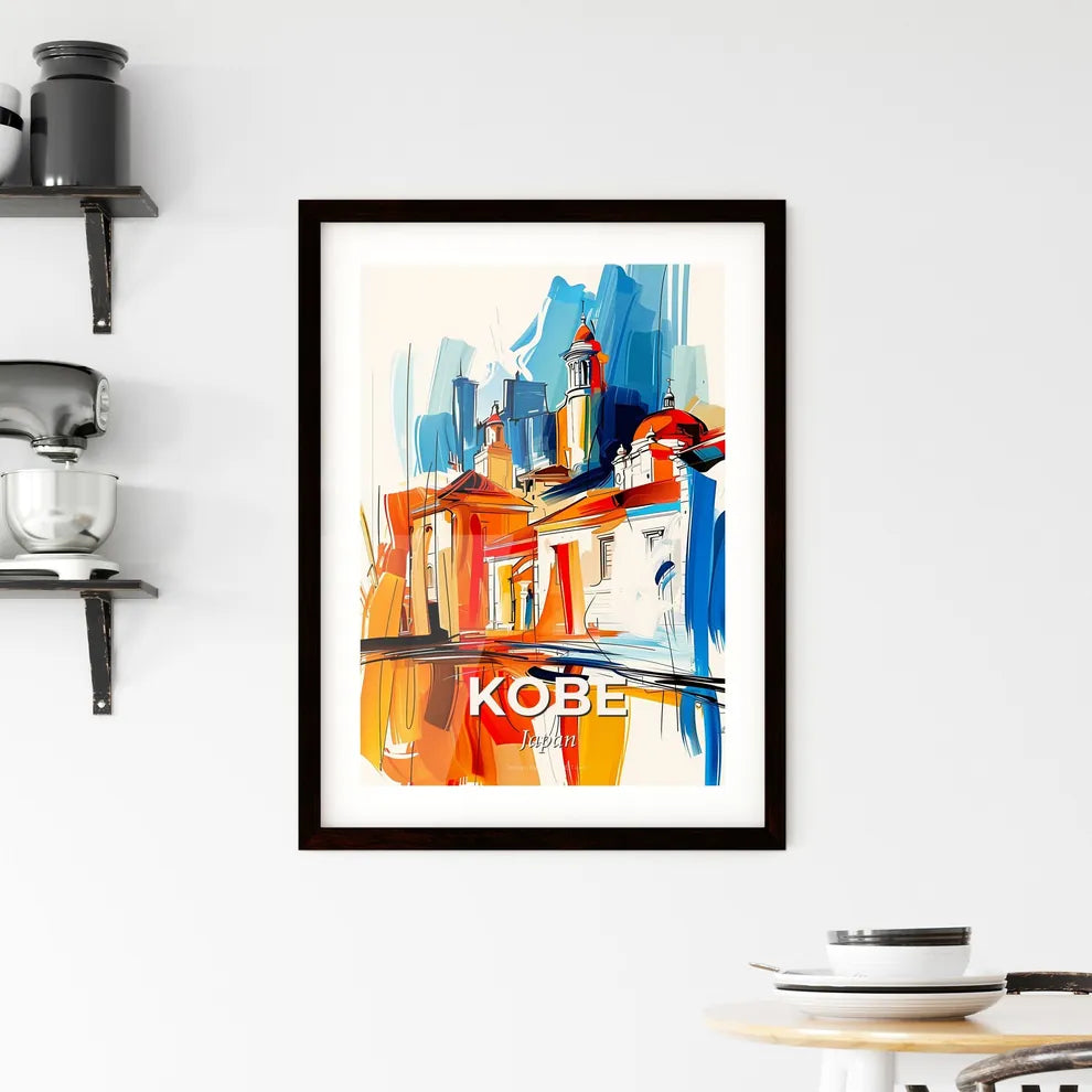 Vibrant Kobe, Japan Framed Print
