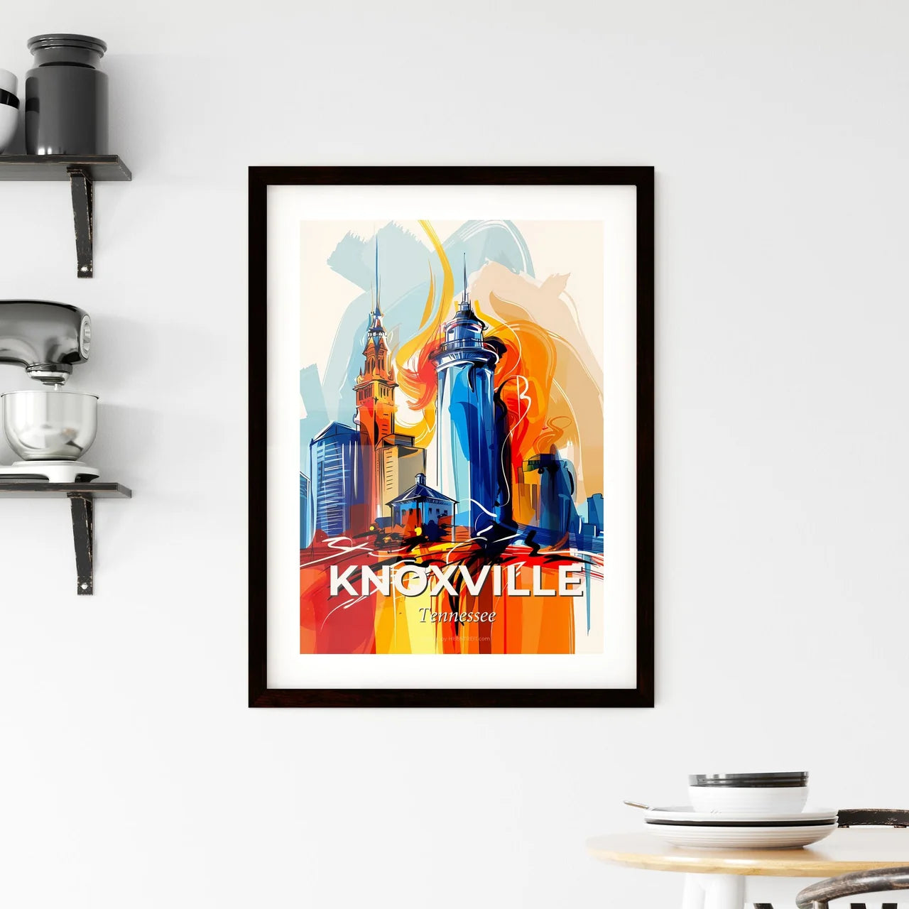 Vibrant Knoxville, Tennessee Framed Print