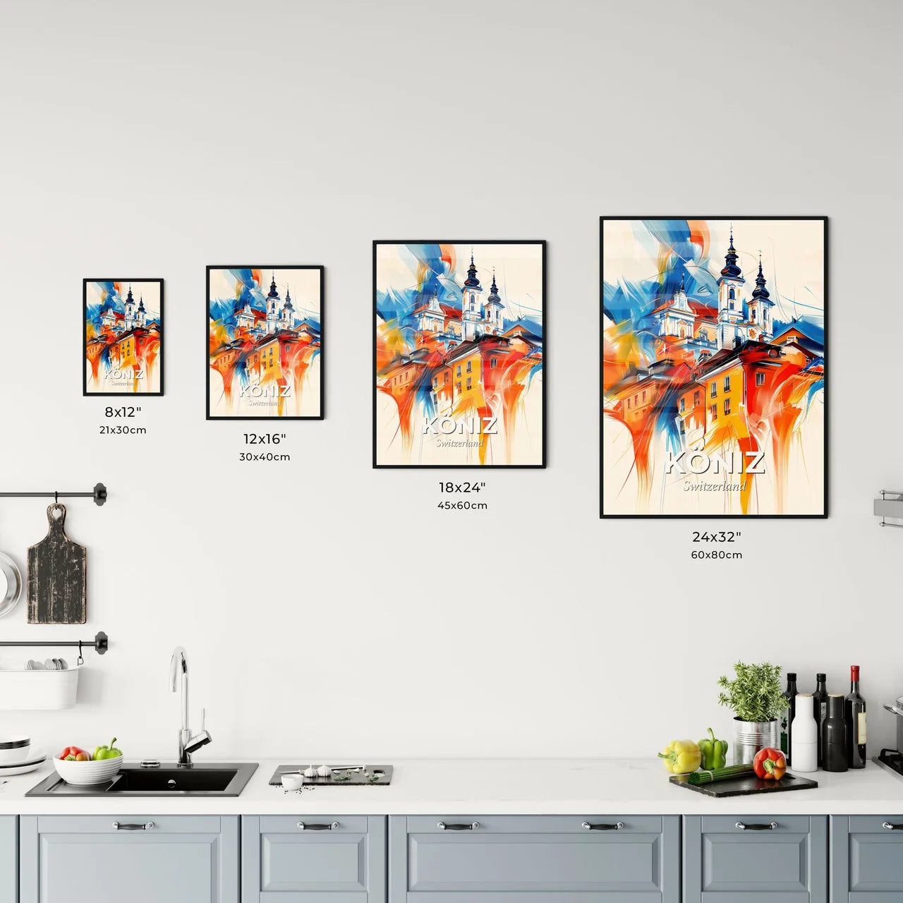 Vibrant Köniz, Switzerland Kitchen Art