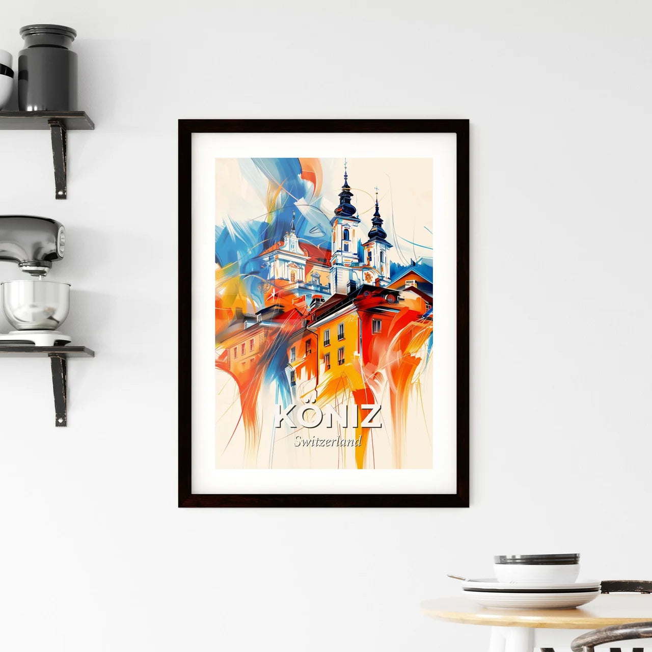 Vibrant Köniz, Switzerland Framed Print