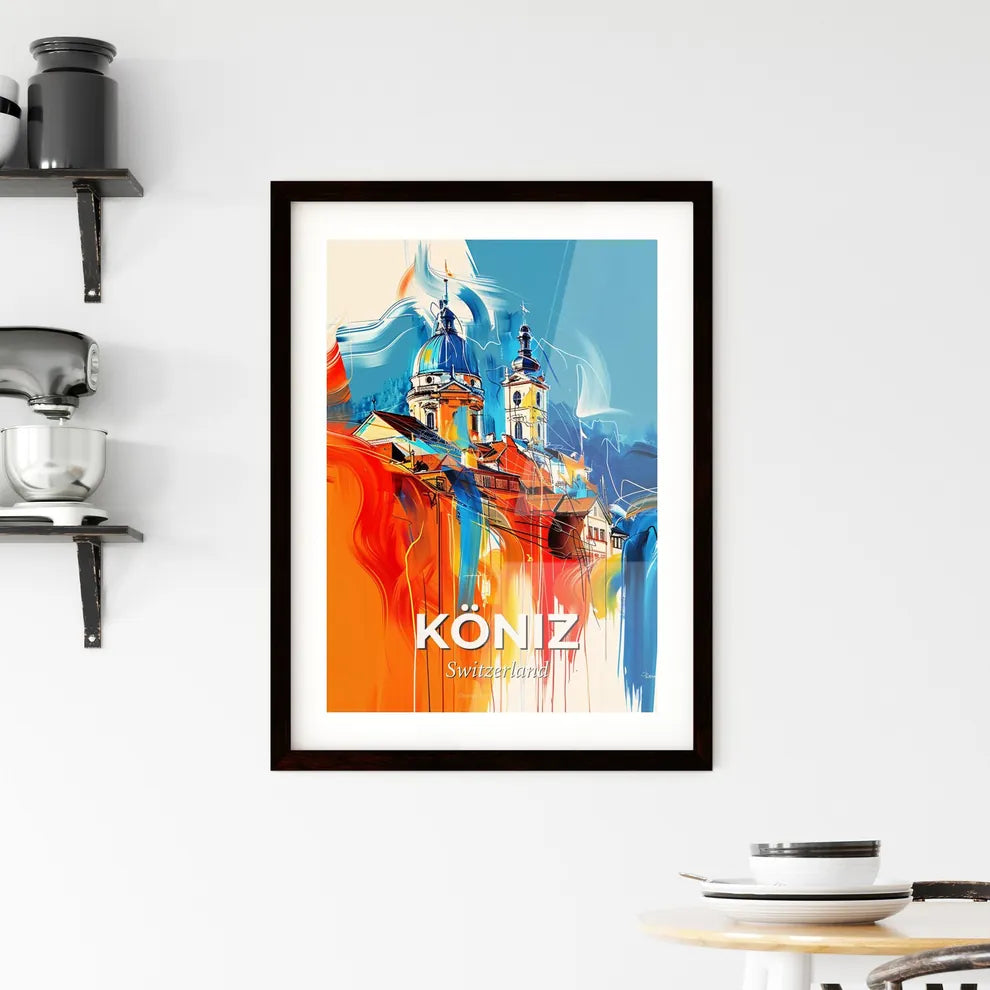 Vibrant Köniz, Switzerland Framed Print
