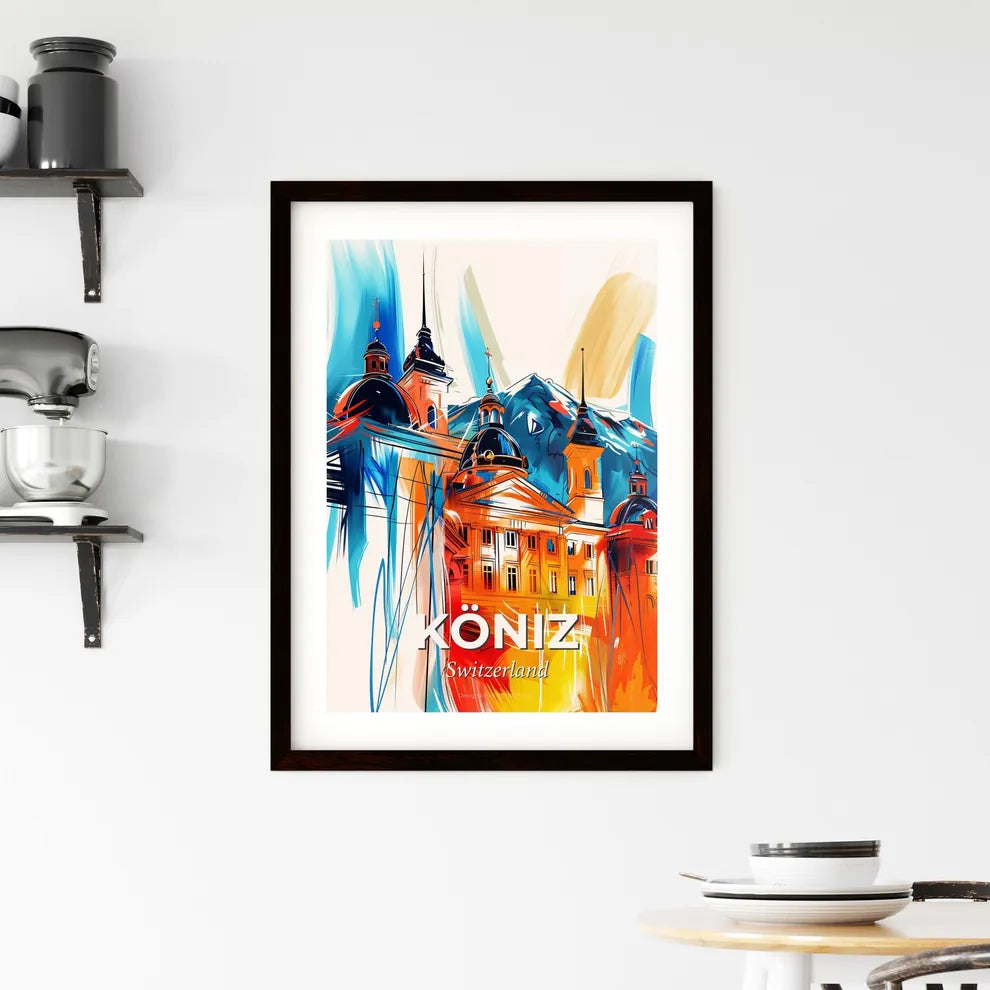 Vibrant Köniz, Switzerland Framed Print