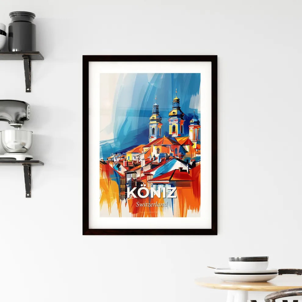 Vibrant Köniz, Switzerland Framed Print