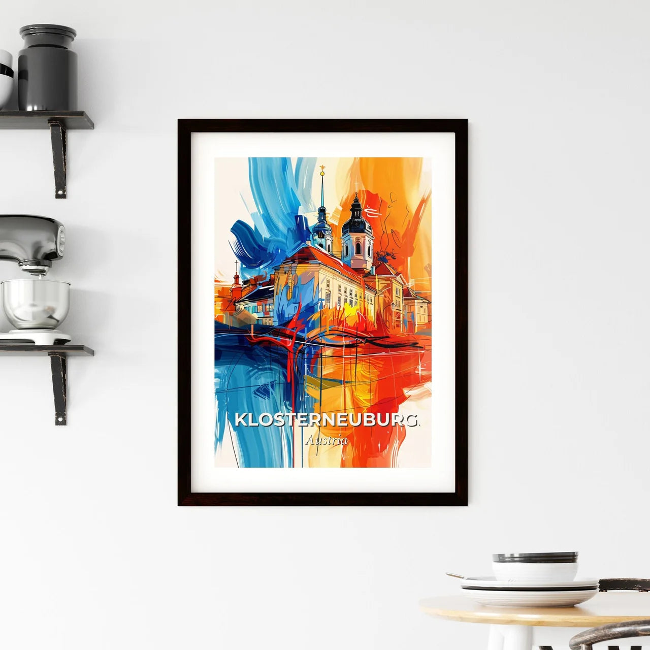 Vibrant Klosterneuburg, Austria Framed Print