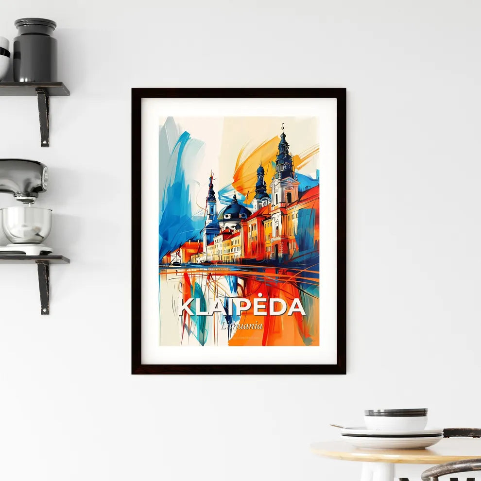 Vibrant Klaipėda, Lithuania Framed Print