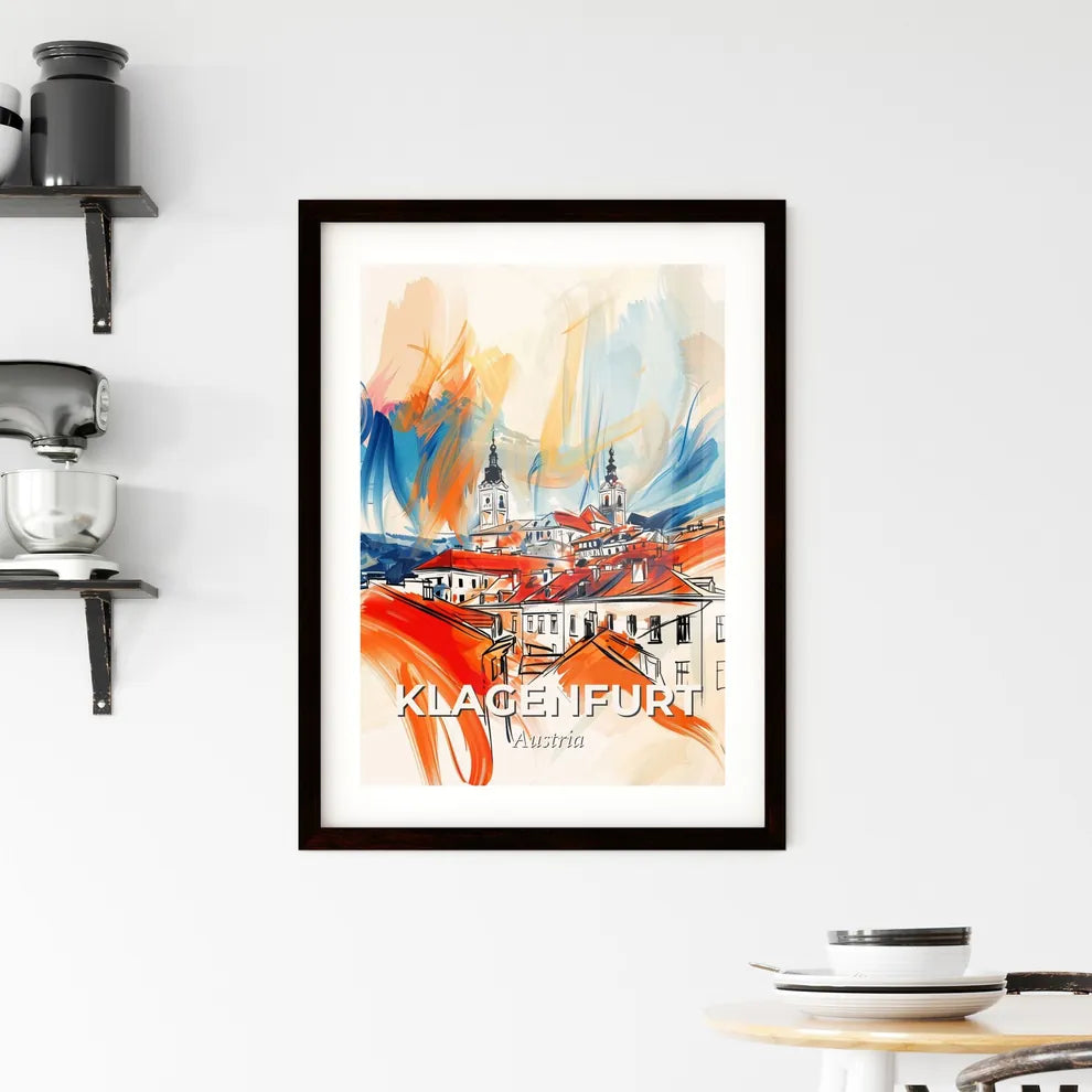 Vibrant Klagenfurt, Austria Framed Print