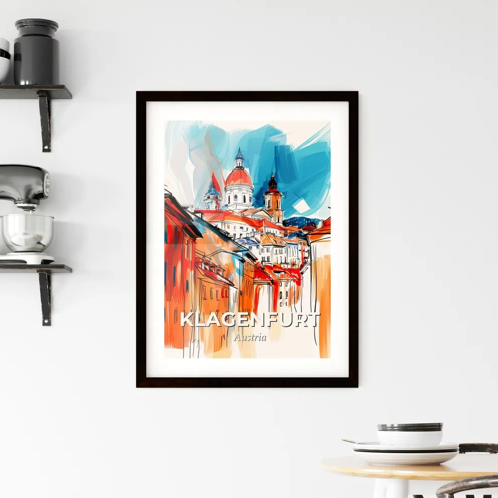 Vibrant Klagenfurt, Austria Framed Print