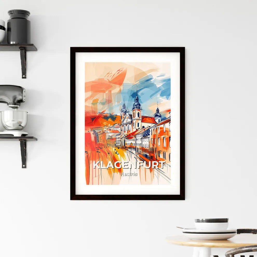 Vibrant Klagenfurt, Austria Framed Print