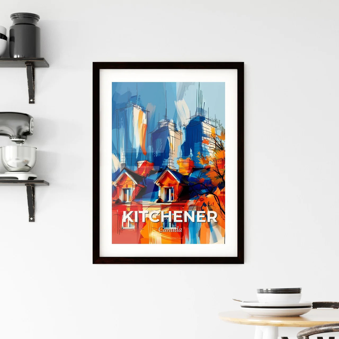 Vibrant Kitchener, Canada Framed Print